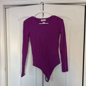 Babaton Fuchsia Long Sleeve Woman’s Bodysuit